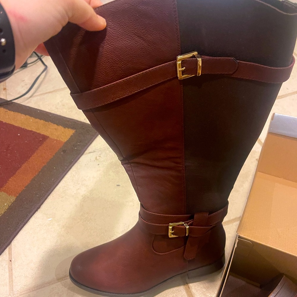 Cloudwalker Long Boot - Brown Leather Size 10W